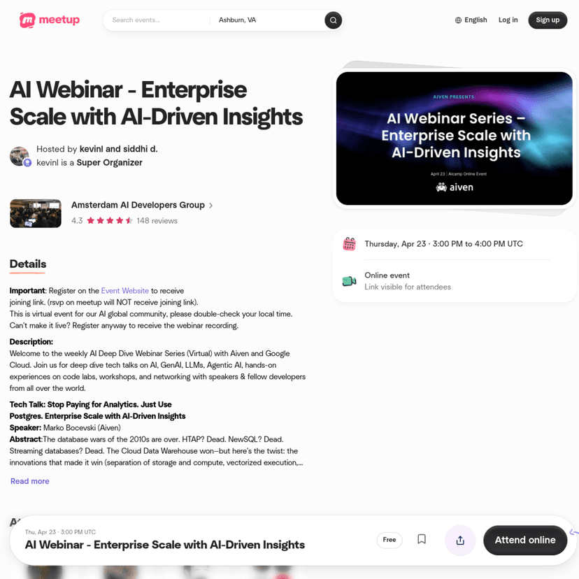 AI Webinar - Enterprise Scale with AI-Driven Insights