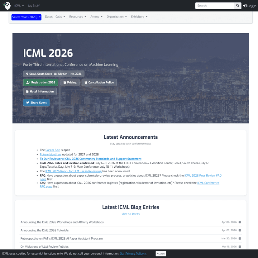 ICML 2026